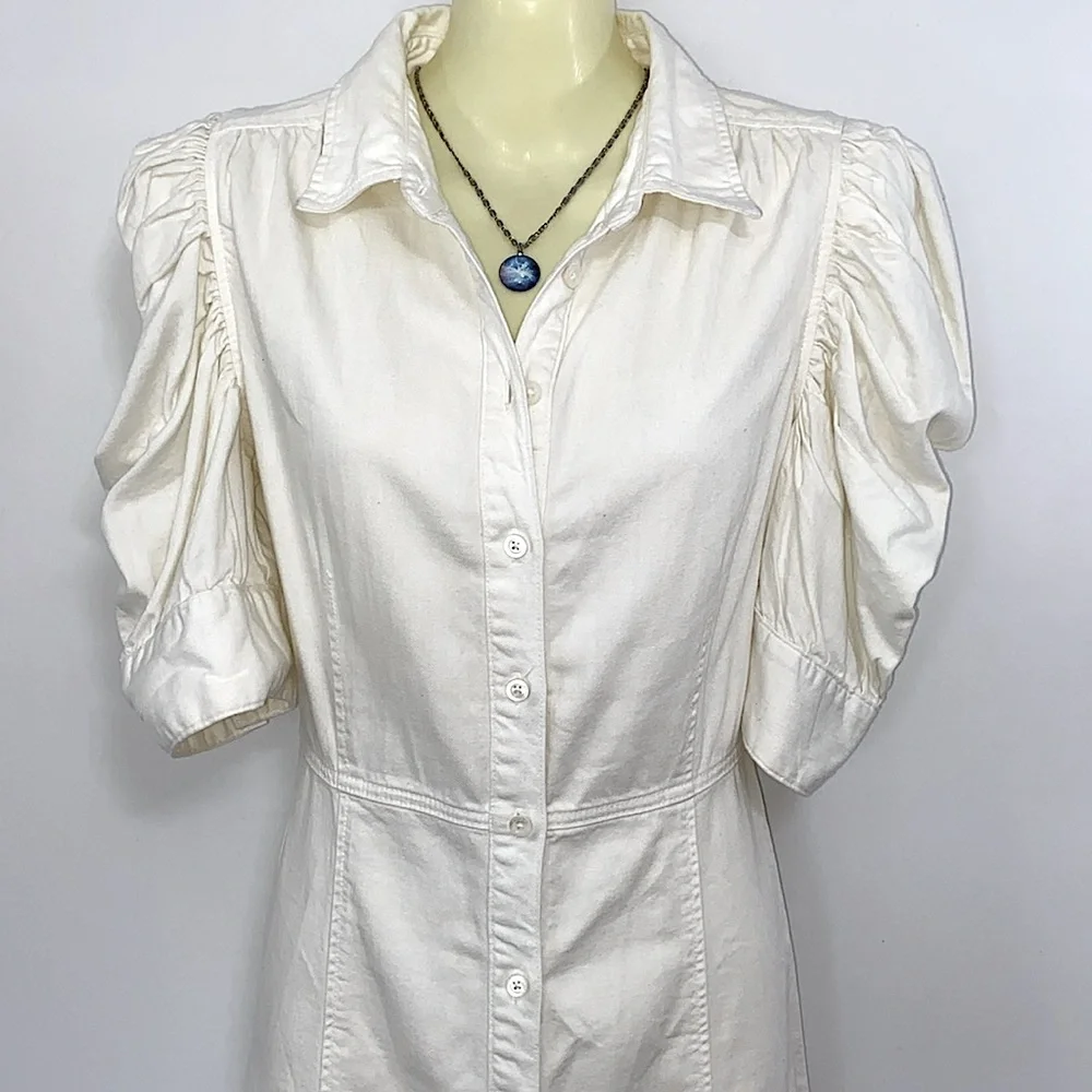 Frame Dress White Mini Cotton Nwot  SP - Picture 3 of 7